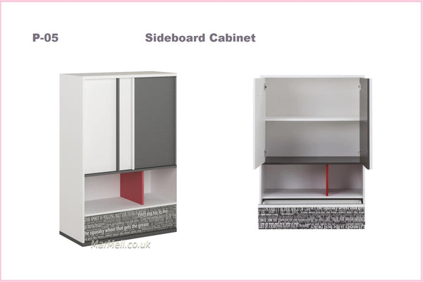 P05, sideboard cabinet, cupboard, closet, children room, cabinet, storage, bedroom furniture, cabinet with shelves, marmell