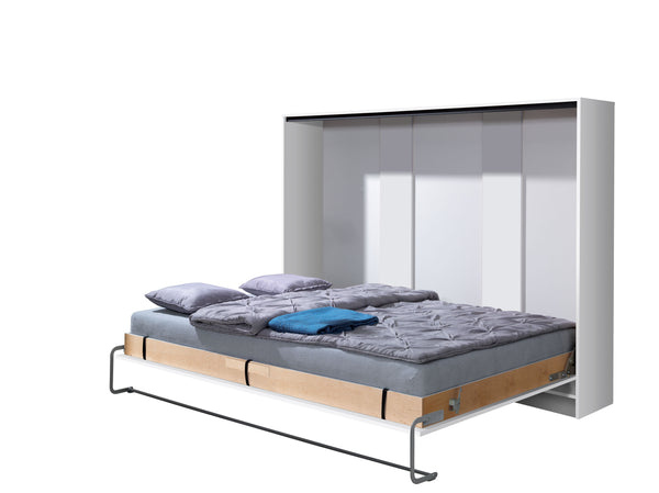 horizontal wall bed, Murphy bed, folding bed, hidden bed, space saving bed, MarMell