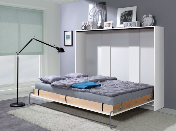 horizontal wall bed, Murphy bed, folding bed, hidden bed, space saving bed, fold-down bed, small berdoom, MarMell