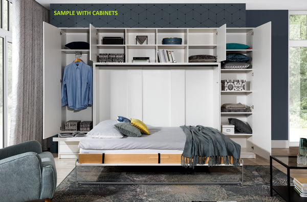 double horizontal wall bed with cabinets fold down universal  pull down fold away Space Saving convertible bed marmell