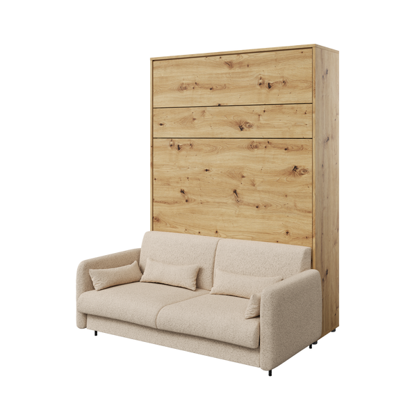 double vertical wall bed, Murphy bed, folding bed, convertible bed, space saving bed, pull-down bed, hidden bed fold-down bed, marmell oak artisan