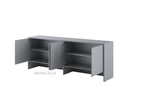 over bed unit for horizontal wall bed top cabinet grey marmell furniture