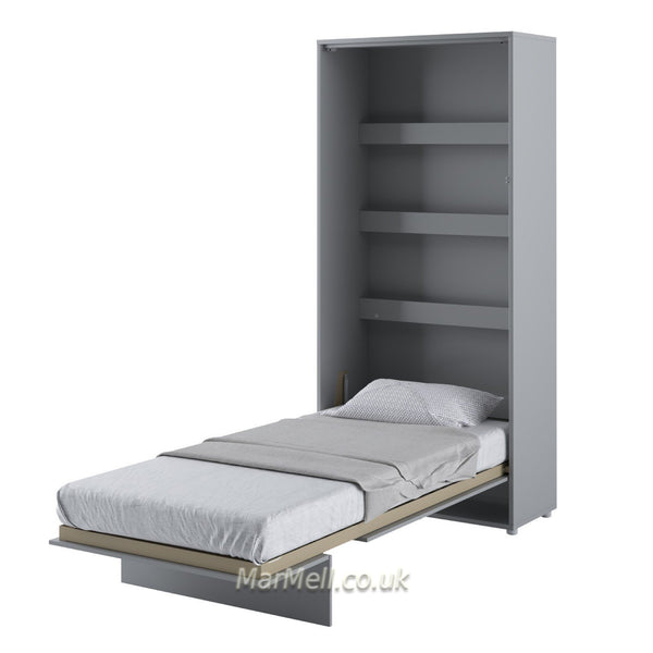 vertical wall bed Murphy bed space saving bed fold-down bed  shelves