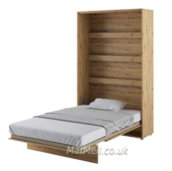 small double vertical wall bed, fold - down bed, Murphy bed, Space Saving Bed, Hidden bed
