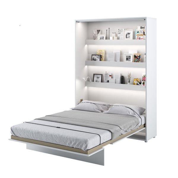 double vertical wall bed white, marmell.co.uk