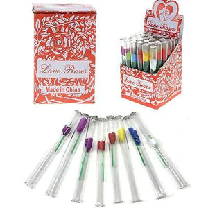 LOVE ROSE GLASS PIPE 36CT - Leopard Master Distribution