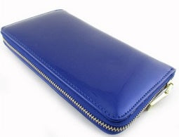 single zip xl wallet in royal blue