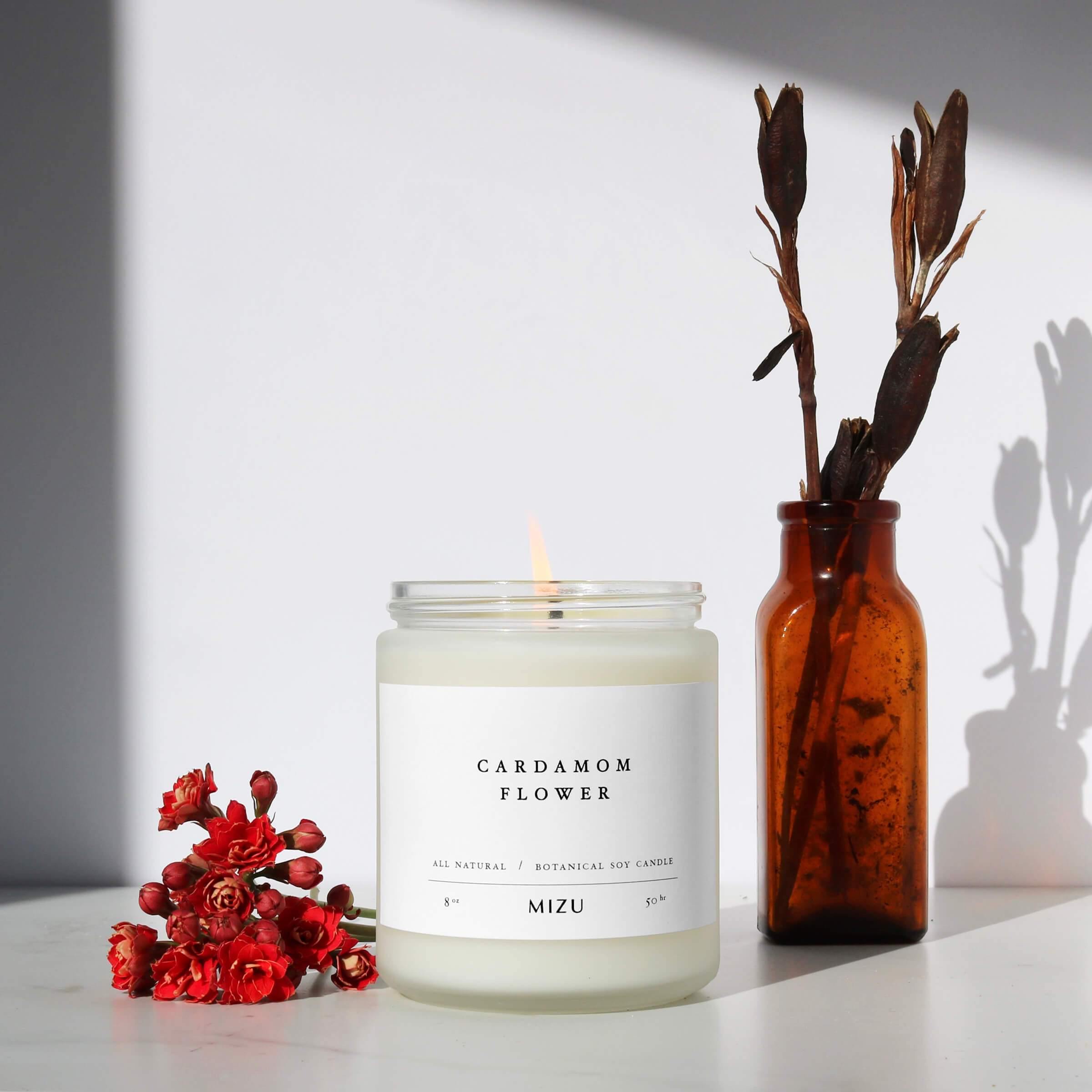 SECONDS SALE: Cardamom Flower Essential Oil Candle