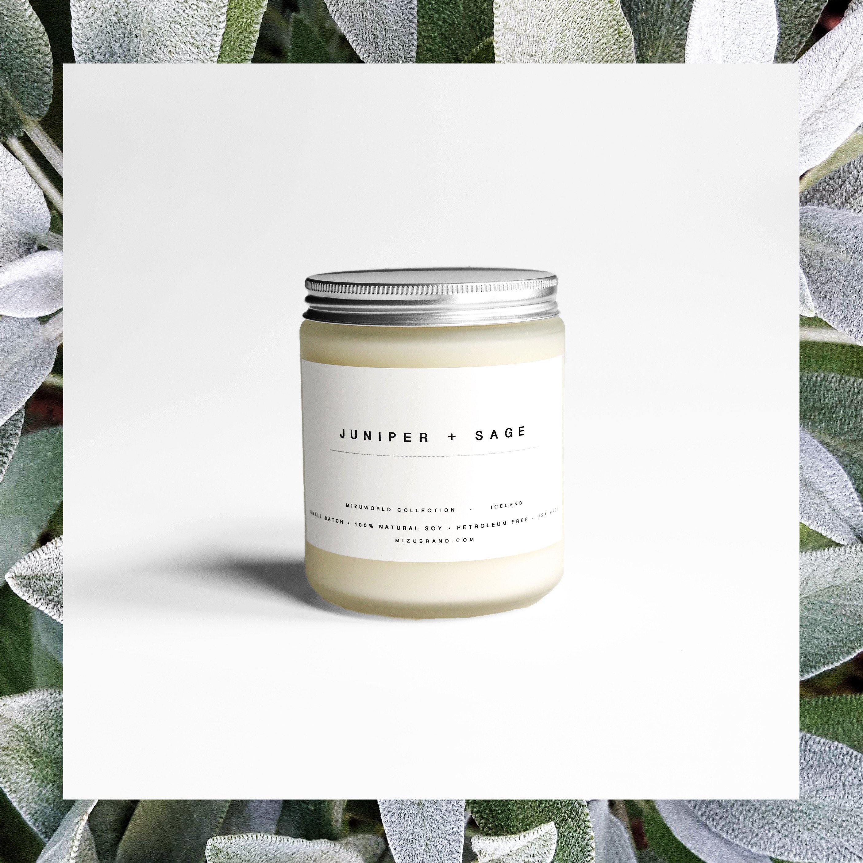 SECONDS SALE: Juniper + Sage Natural Soy Candle / ICELAND