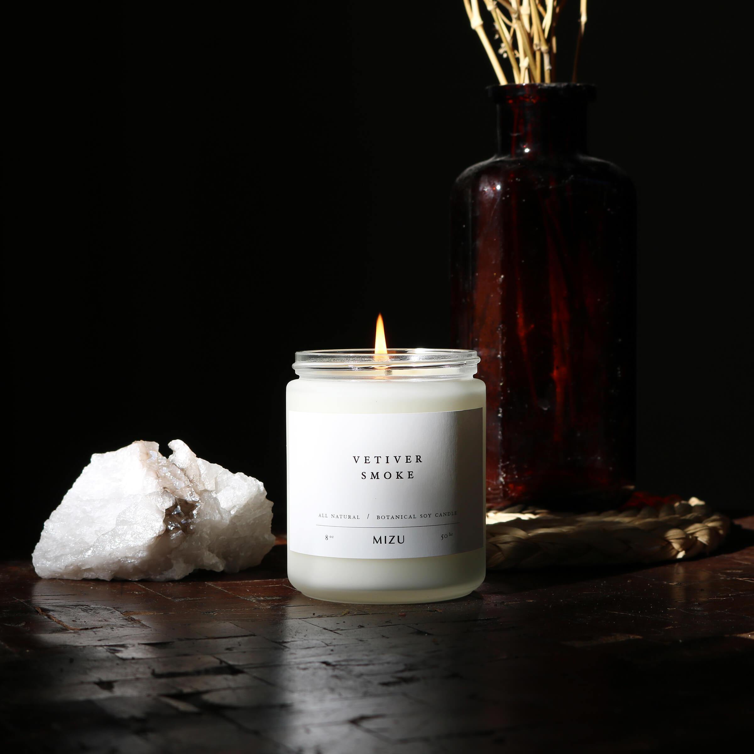 SECONDS SALE: Vetiver Smoke Essential Oil Candle