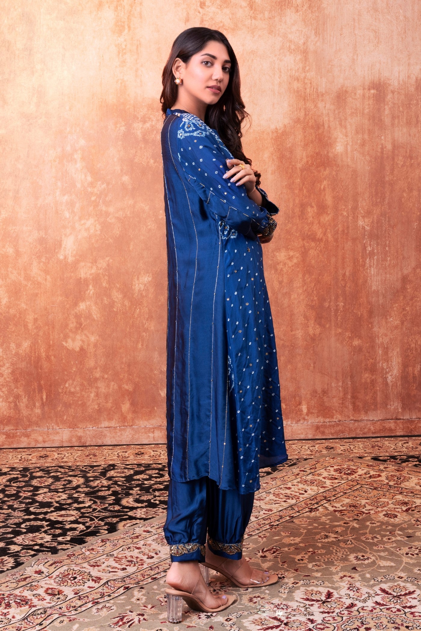 Casual Wear Blue Printed Palazzo at Rs 330/piece in Jaipur