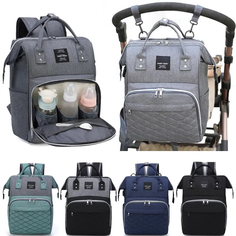 MATERNITY BAG BACKPACK WATERPROOF LIGHTWEIGHT|LARGE FOR DIAPERS|USB PORT