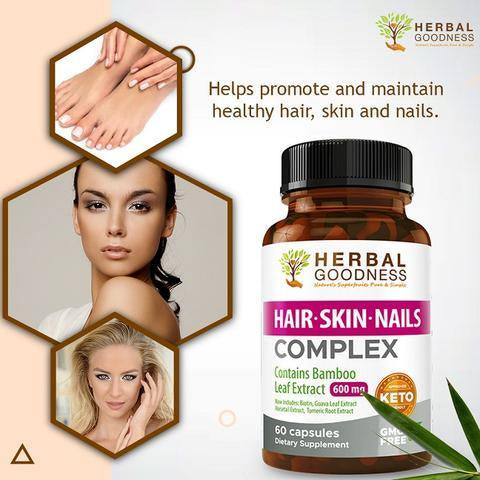 hair skin and nails capsules herbal goodness