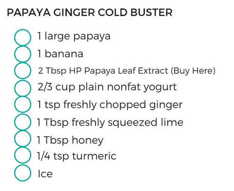 Papaya Ginger Cold Buster