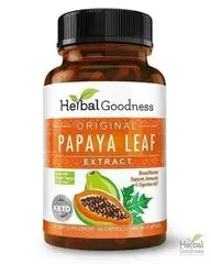 Papaya Leaf Extract - Capsules 600mg - 10X Strength - Herbal Goodness