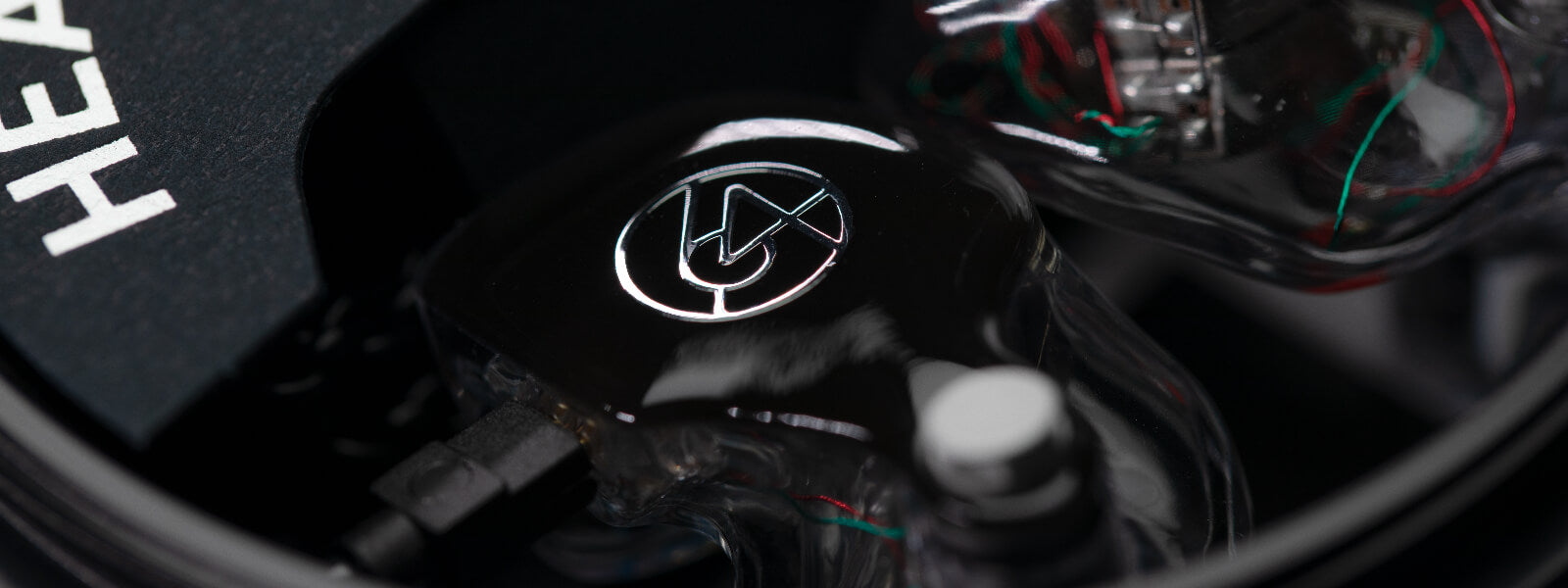 64 audio a12t custom iem close up inside case
