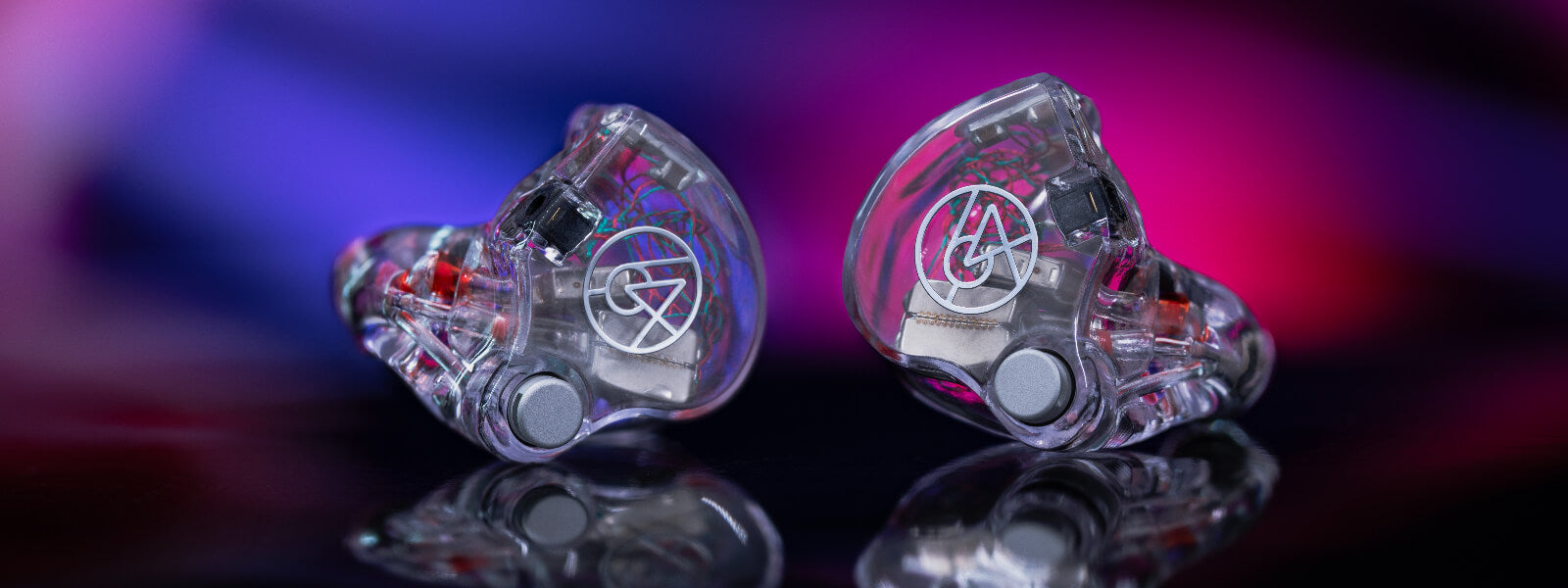 64 audio custom iem see through shells