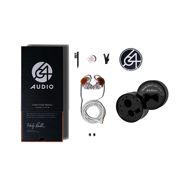 64 audio a12t iem box and accessories