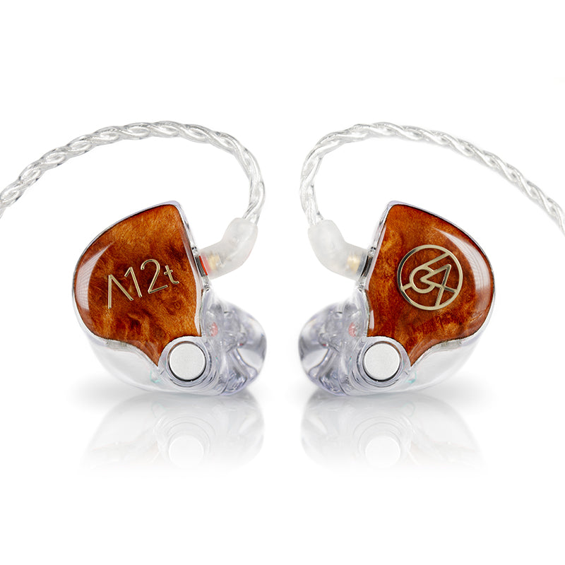 64 audio a12t IEM front view with cables