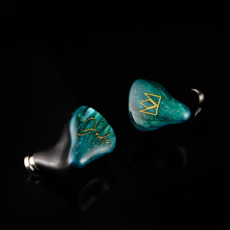 noble audio jade front tilted view