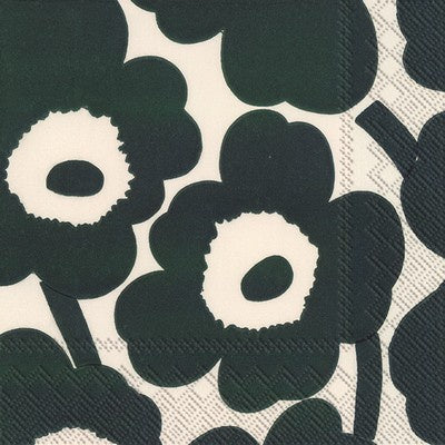 Marimekko Paper Napkins | Unikko Dark Green | Sydney – Jim and Jane