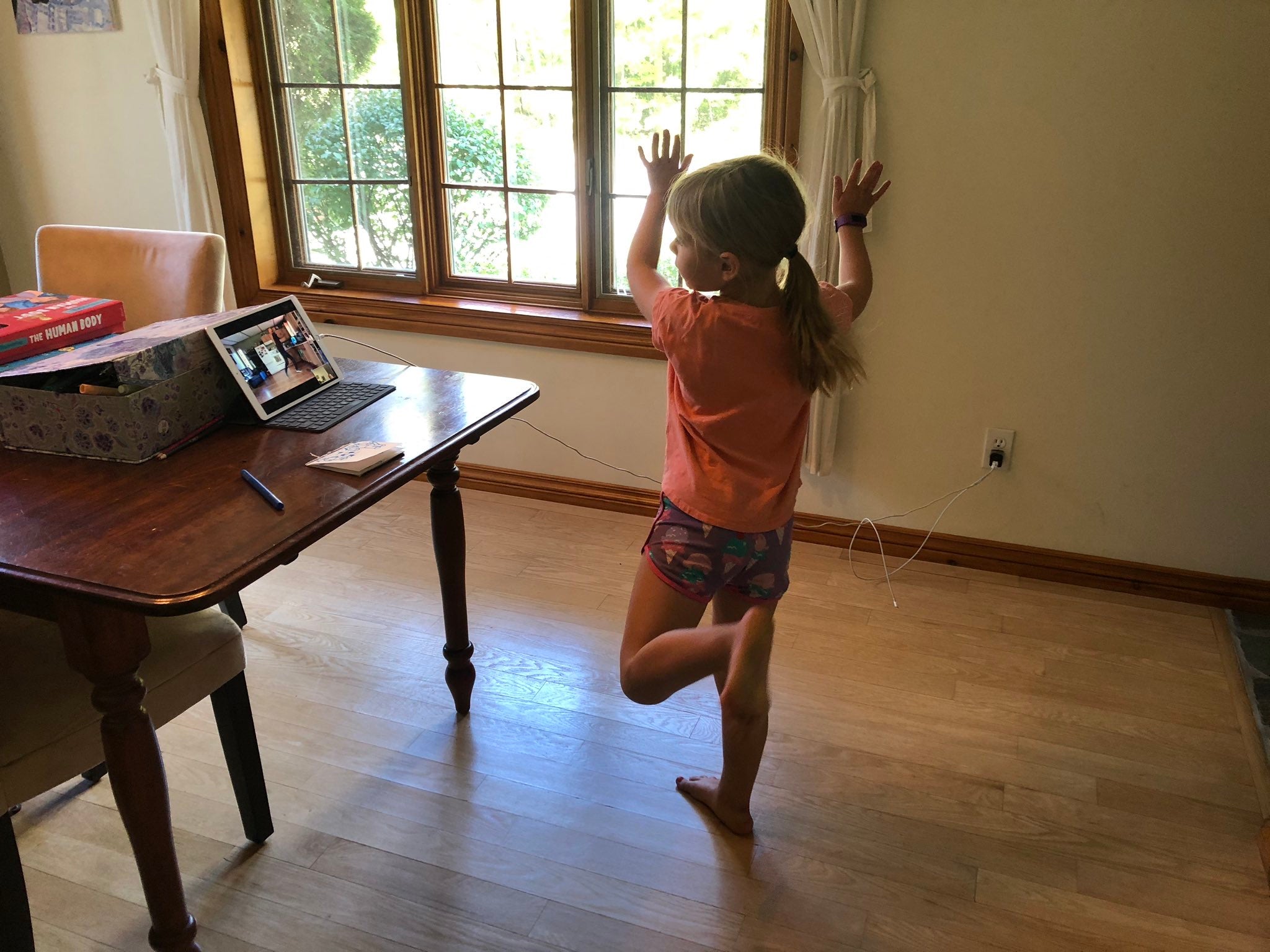 (During the peak of the Covid-19 pandemic restrictions, a student learning virtually from Gurdeep Pandher. In 2021, Gurdeep provided online lessons to nearly 10,000 school students across Canada during a time when they were struggling to find joy in education and their lives.)