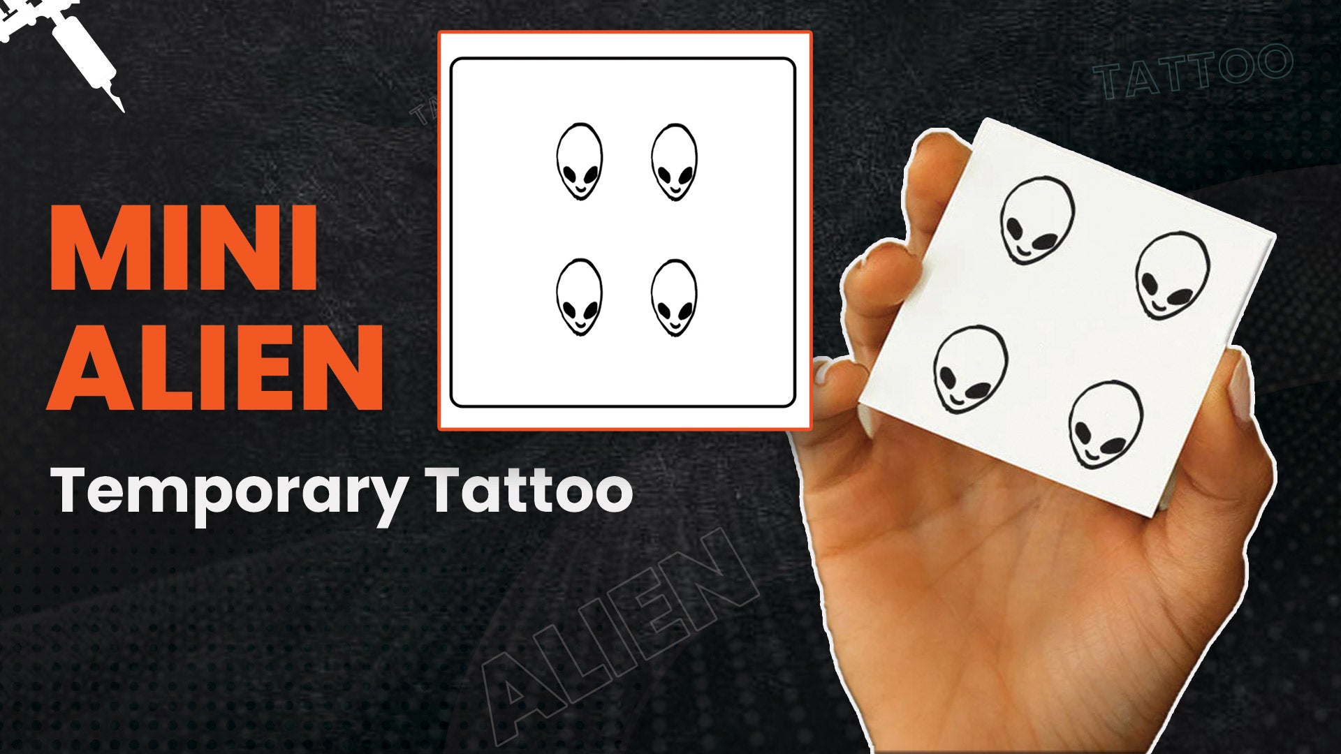 Mini Alien Temporary Tattoo