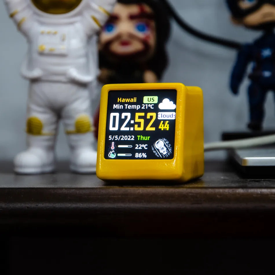 Smart Desktop Clock Electronic - Weather Station