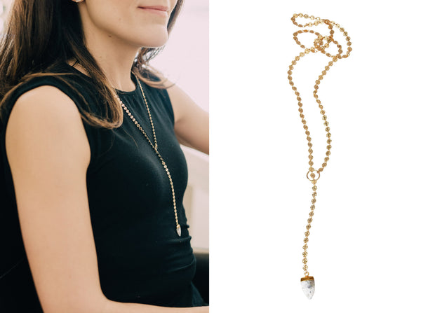 Apostle In House Collection Chloe Lariat Disc Necklace