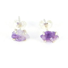 Dreamboat Lucy Amethyst Crystal Stud Earrings