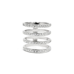 Melanie Auld Pave Four Tier Ring