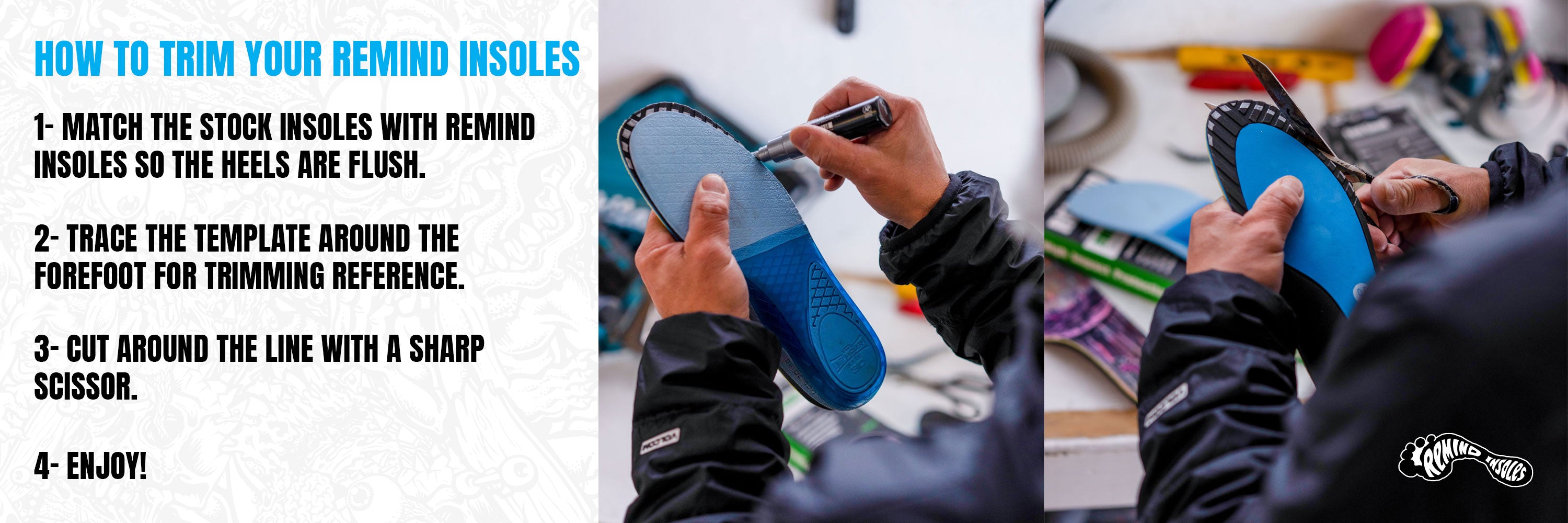 How to trim Remind Insoles