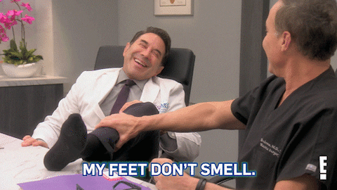 My feet don't smell