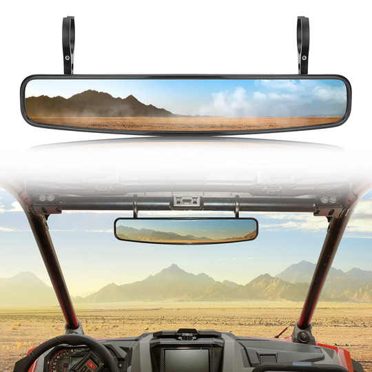 15" UTV Race Convex Center Mirror with 3/4 1.75" or 2" Clamps