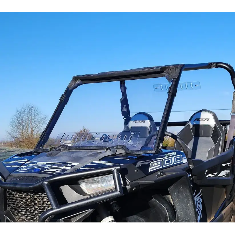 Polaris RZR 1000 - 1 Pc Windshield with Clamp and Vent Options