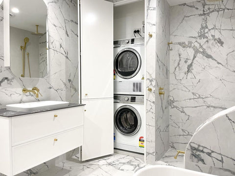 Delfina Mirrored White Bathroom Shaving Cabinet