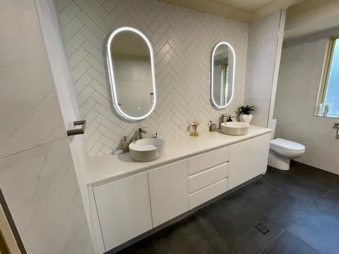 Gatsby Oval Frameless Frontlit LED Bathroom Mirror