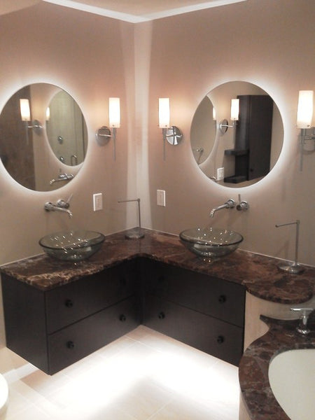 Twilight Round Bathroom Mirror