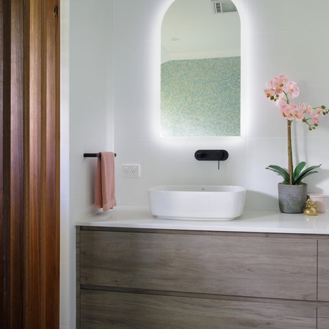 Cooper Frameless Arched Frontlit LED Bathroom Mirror