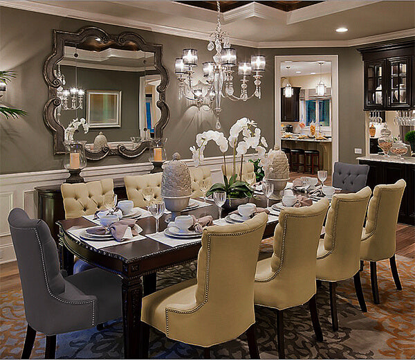 Mirror In Dining Room Interior Design