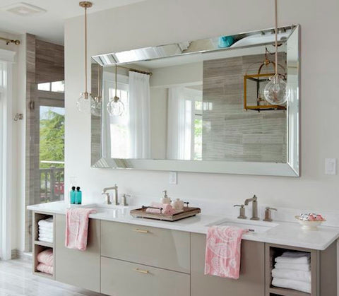 Frameless mirror