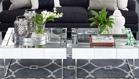 Hudson mirrored coffee table