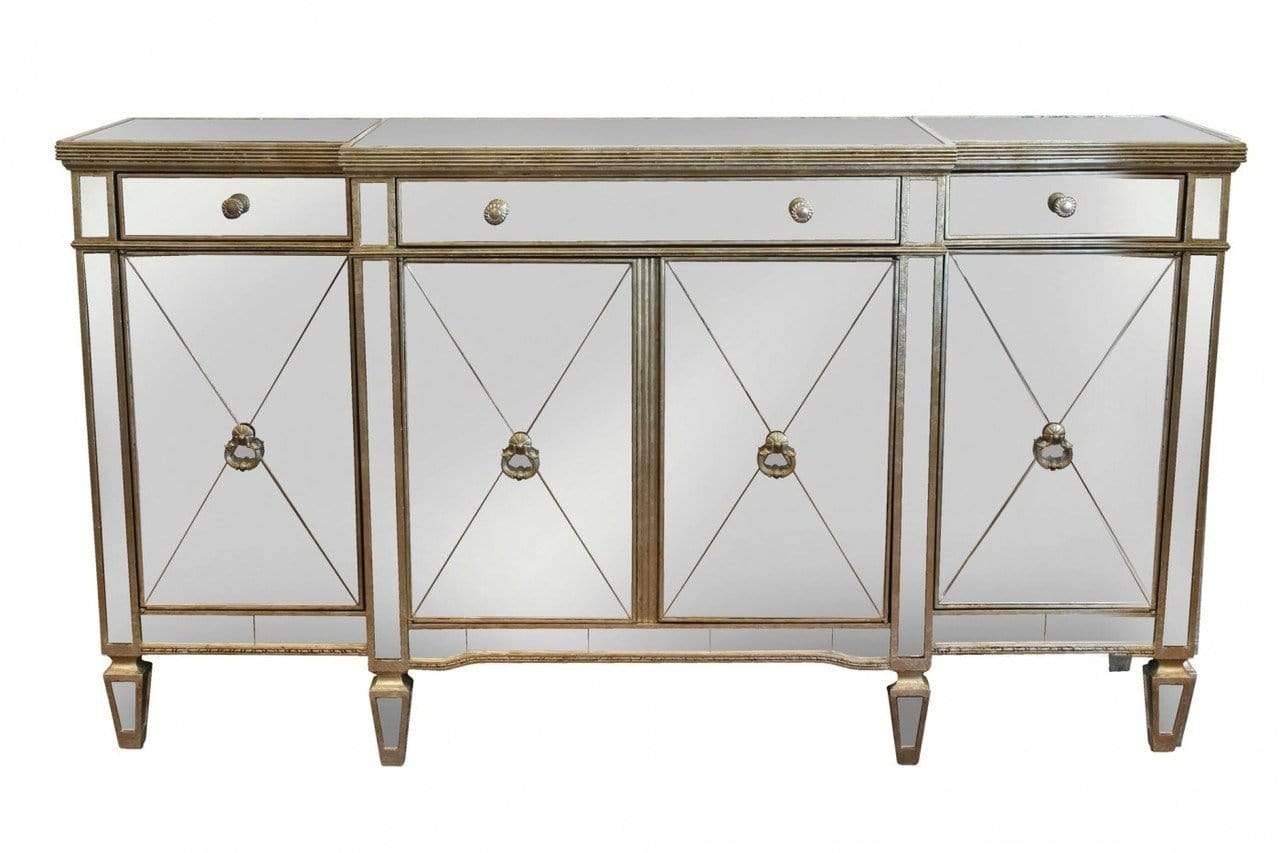 Sofia Mirrored Buffet Table Antique