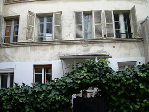house with shutters