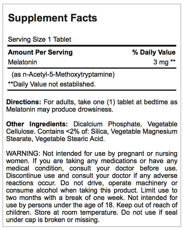 Melatonin 3 mg