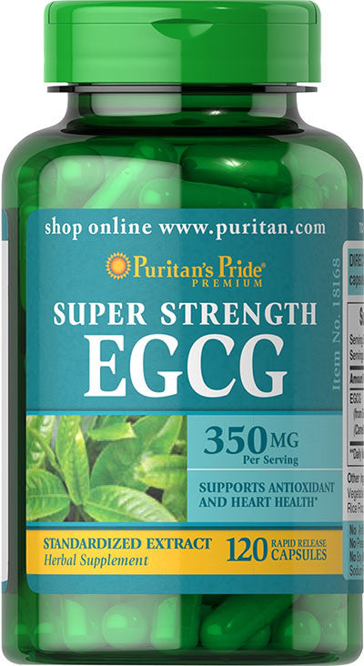 Puritan's Pride Super Strength EGCG 350 mg / 120 Capsules / Item #018168