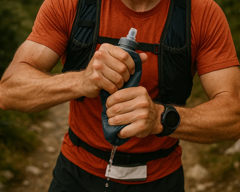 Gourde pliable pour le trail