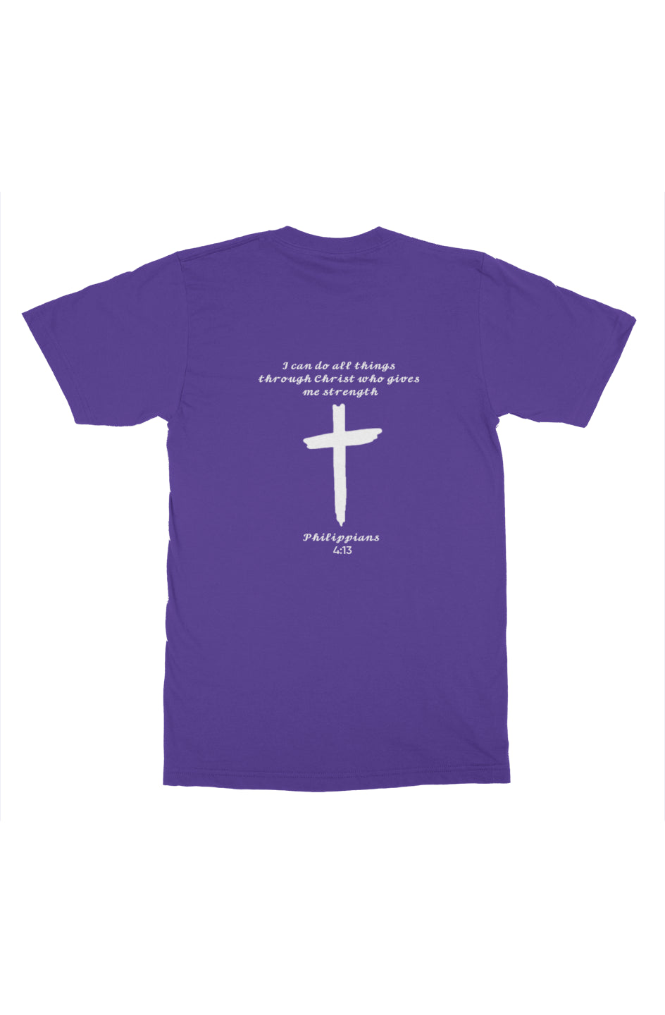 Philippians 4:13 Essentials Tee Purple