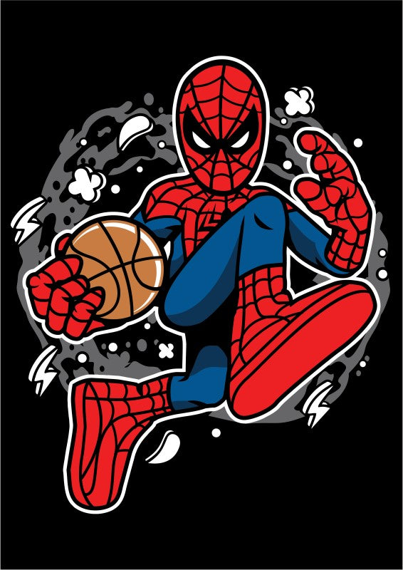 Spiderman Basketball - PictureFramingStudio