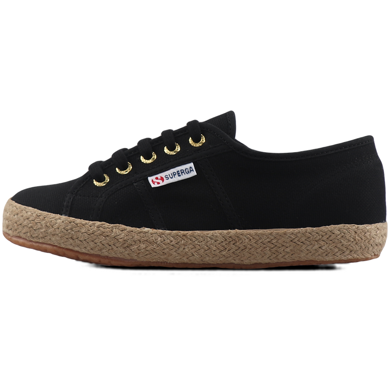 Superga 2750 Espadrille Black-Gold 